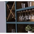Kép 7/9 - Fenyő bárszekrény palack- és pohártartóval - lavintagehome.hu
