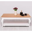Kép 5/5 - Tölgyfa dohányzóasztal hajlított fenyőfa lábakkal - lavintagehome.hu