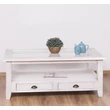 Kép 1/8 - Fenyőfa dohányzóasztal üvegtetővel - lavintagehome.hu