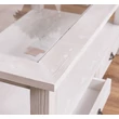 Kép 3/8 - Fenyőfa dohányzóasztal üvegtetővel - lavintagehome.hu