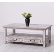 Kép 5/8 - Fenyőfa dohányzóasztal üvegtetővel - lavintagehome.hu