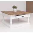 Kép 4/5 - Fenyőfa dohányzóasztal esztergált lábbal - lavintagehome.hu