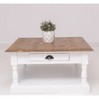 Kép 5/5 - Fenyőfa dohányzóasztal esztergált lábbal - lavintagehome.hu