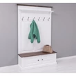 Kép 22/25 - Fenyőfa előszoba bútor ülőkével 2 ajtós tárolóval - lavintagehome.hu