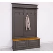 Kép 24/25 - Fenyőfa előszoba bútor ülőkével 2 ajtós tárolóval - lavintagehome.hu