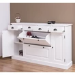 Kép 3/17 - Fenyőfa cipősszekrény 2+2 ajtós, 4 fiókos - lavintagehome.hu