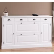 Kép 1/17 - Fenyőfa cipősszekrény 2+2 ajtós, 4 fiókos - lavintagehome.hu