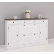 Kép 6/17 - Fenyőfa cipősszekrény 2+2 ajtós, 4 fiókos - lavintagehome.hu