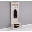 Kép 15/19 - Fenyőfa előszoba bútor ülőkével, polcos tárolóval - lavintagehome.hu