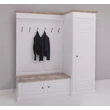 Kép 5/7 - Fenyő előszoba bútor fogas, cipőtároló, szekrény-lavintagehome.hu