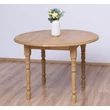 Kép 1/4 - Kerek fenyőfa étkezőasztal bővíthető 116/198X116cm - lavintagehome.hu
