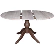 Kép 24/29 - Kerek tölgyfa étkezőasztal fenyőlábbal bővíthető 120/160X120cm - lavintagehome.hu