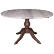 Kép 25/29 - Kerek tölgyfa étkezőasztal fenyőlábbal bővíthető 120/160X120cm - lavintagehome.hu