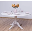 Kép 13/29 - Kerek fenyőfa étkezőasztal bővíthető 120/160X120cm - lavintagehome.hu