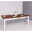 Kép 1/8 - Tölgyfa étkezőasztal fenyőfa lábbal 1 fiókos - lavintagehome.hu
