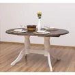 Kép 2/11 - Ovális fenyőfa étkezőasztal bővíthető 160/230X120cm- lavintagehome.hu
