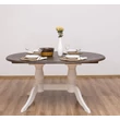 Kép 1/11 - Ovális fenyőfa étkezőasztal bővíthető 160/230X120cm- lavintagehome.hu
