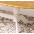 Kép 9/11 - Ovális fenyőfa étkezőasztal bővíthető 160/230X120cm- lavintagehome.hu