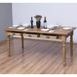 Kép 6/6 - Fenyőfa étkezőasztal 3 fiókos - lavintagehome.hu