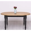 Kép 1/7 - Ovális tölgy asztal fenyőlábbal bővíthető 3 méretben-lavintagehome.hu