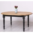 Kép 4/7 - Ovális tölgy asztal fenyőlábbal bővíthető 3 méretben-lavintagehome.hu