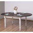 Kép 3/7 - Ovális fenyőfa étkezőasztal bővíthető 3 méretben - lavintagehome.hu