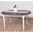 Kép 4/7 - Ovális fenyőfa étkezőasztal bővíthető 3 méretben - lavintagehome.hu