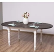 Kép 7/7 - Ovális fenyőfa étkezőasztal bővíthető 3 méretben - lavintagehome.hu