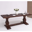 Kép 8/9 - Fenyőfa étkezőasztal oszloplábakkal 210X90 cm - lavintagehome.hu