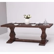 Kép 9/9 - Fenyőfa étkezőasztal oszloplábakkal 210X90 cm - lavintagehome.hu