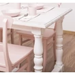 Kép 2/12 - Fenyőfa étkezőasztal faragott lábbal - lavintagehome.hu