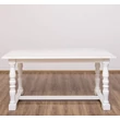 Kép 6/12 - Fenyőfa étkezőasztal faragott lábbal - lavintagehome.hu