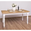 Kép 1/13 - Fenyőfa étkezőasztal esztergált lábakkal  - lavintagehome.hu