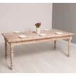 Kép 11/13 - Fenyőfa étkezőasztal esztergált lábakkal  - lavintagehome.hu
