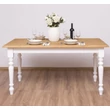 Kép 10/13 - Fenyőfa étkezőasztal esztergált lábakkal  - lavintagehome.hu