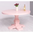 Kép 12/12 - Kerek fenyőfa étkezőasztal esztergált lábbal 130cm - lavintagehome.hu