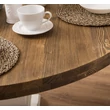 Kép 5/12 - Kerek fenyőfa étkezőasztal esztergált lábbal 130cm - lavintagehome.hu