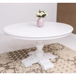 Kép 2/2 - Ovális fenyőfa étkezőasztal esztergált lábbal - lavintagehome.hu