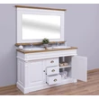 Kép 7/13 - Fenyőfa fürdőszoba szekrény  3 fiókos, 2 ajtós - lavintagehome.hu