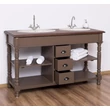 Kép 2/7 - Fürdőszoba szekrény tölgy fedlappal,fiókos,polcos-lavintagehome.hu