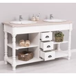 Kép 3/7 - Fürdőszoba szekrény tölgy fedlappal,fiókos,polcos-lavintagehome.hu