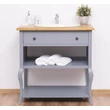 Kép 1/8 - Fenyőfa fürdőszoba szekrény 1 fiókos és 2 polcos - lavintagehome.hu