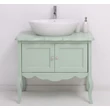 Kép 1/7 - Fenyő fürdőszoba szekrény 2 ajtós, barokkos lábakkal-lavintagehome.hu