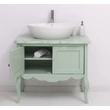Kép 3/7 - Fenyő fürdőszoba szekrény 2 ajtós, barokkos lábakkal-lavintagehome.hu