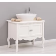Kép 4/7 - Fenyő fürdőszoba szekrény 2 ajtós, barokkos lábakkal-lavintagehome.hu