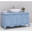 Kép 2/8 - Shabby Chic fenyő fürdőszoba szekrény  2fiók, 4ajtó-lavintagehome.hu
