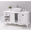 Kép 5/8 - Shabby Chic fenyő fürdőszoba szekrény  2fiók, 4ajtó-lavintagehome.hu