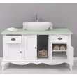 Kép 8/8 - Shabby Chic fenyő fürdőszoba szekrény  2fiók, 4ajtó-lavintagehome.hu
