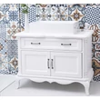 Kép 2/2 - Shabby Chic fenyő fürdőszoba szekrény 1 fiók, 2 ajtó-lavintagehome.hu