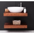 Kép 1/5 - Fenyőfa fürdőszoba polc szett 2db-os PS740 - lavintagehome.hu